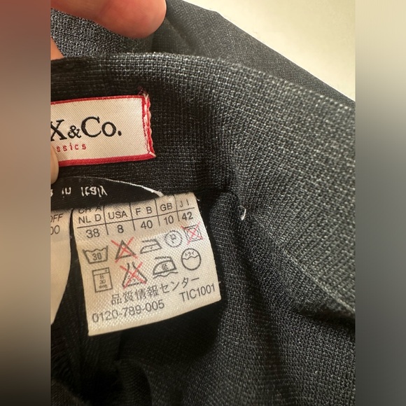 Max & Co Vintage Trousers Pants Size 8 Dark Grey - Picture 6 of 7